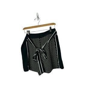 Ted Baker Sumha Printed‎ Shorts Belt Daisy Stripe Black White Yellow 2 4-6